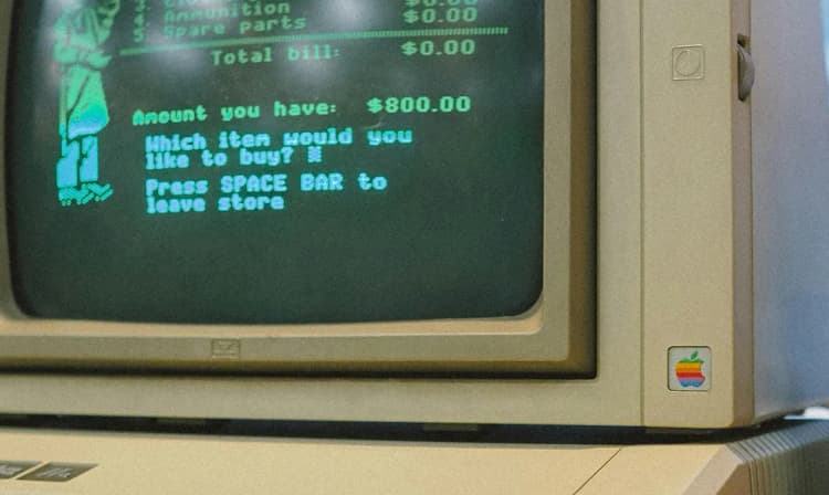 Computer with sticky notes